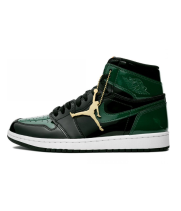 Air Jordan 1 High OG  Solefly черно-зеленые