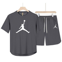 Футболка и шорты повседневные Air Jordan серые