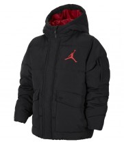 Пуховик детский Air Jordan черный с красным