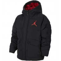 Пуховик детский Air Jordan черный с красным