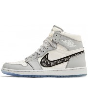 Nike Air Jordan 1 x Dior Grey зимние