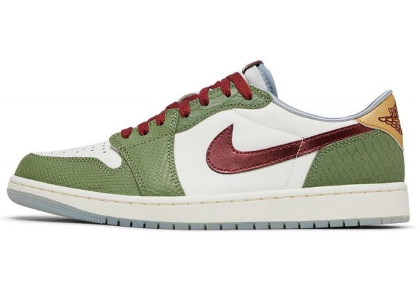 Nike Air Jordan 1 Low OG Year of the Dragon зеленые