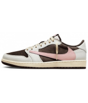 Nike x Travis Scott Air Jordan 1 Low OG Dark Pony Pink Oxford