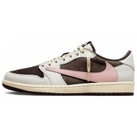 Nike x Travis Scott Air Jordan 1 Low OG Dark Pony Pink Oxford