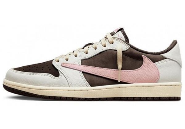Nike x Travis Scott Air Jordan 1 Low OG Dark Pony Pink Oxford