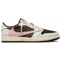 Nike x Travis Scott Air Jordan 1 Low OG Dark Pony Pink Oxford