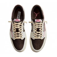 Nike x Travis Scott Air Jordan 1 Low OG Dark Pony Pink Oxford