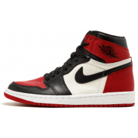 Nike Air Jordan 1 High Bred Toe с мехом