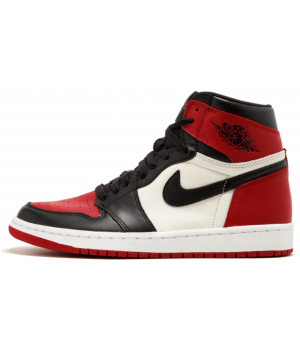 Nike Air Jordan 1 High Bred Toe с мехом