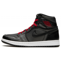 Nike Air Jordan 1 Retro High Og Black Satin Gym Red
