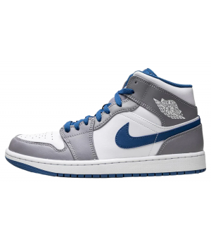 Nike Air Jordan 1 Mid True Blue Cement