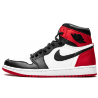 Nike Air Jordan 1 High Satin Black Toe Black Toe