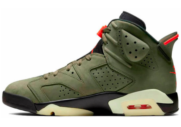 Nike Air Jordan 6 X Travis Scott Cactus Jack Khaki