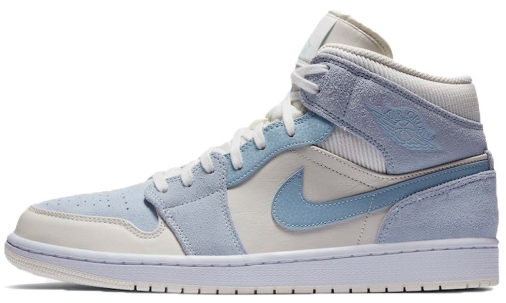 baby blue and grey jordans