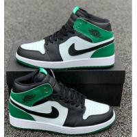Nike Air Jordan 1 Retro Black/Green/White зимние