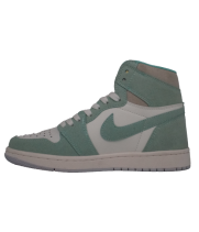 Кроссовки Jordan 1 Mid зеленые с белым