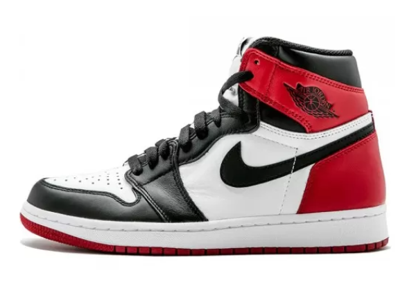 Nike Air Jordan 1 Retro Black Toe Black White Red с мехом