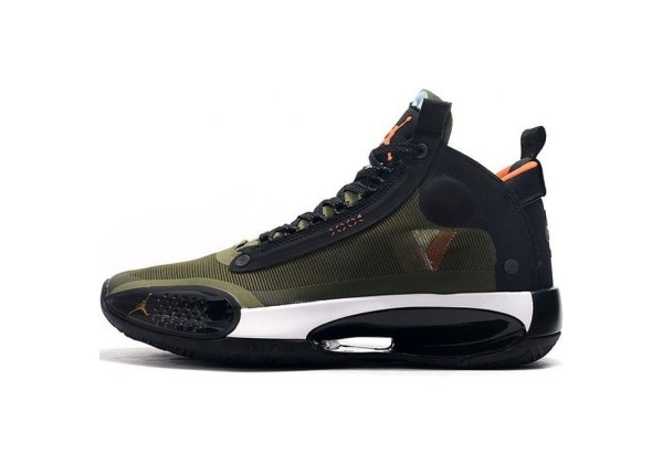 Кроссовки Nike Air Jordan XXXIV Pf зеленые