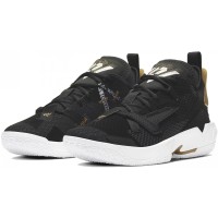 Кроссовки Nike Air Jordan (Аир Джордан) Why Not Family черные с золотым