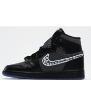 Nike Air Jordan 1 Dior High моно черные