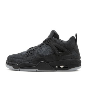 Кроссовки Nike Air Jordan 4 Retro замшевые черные