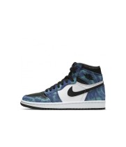 Кроссовки Nike Air Jordan 1 Retro Tie Dye мульти синие