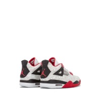 Кроссовки Nike Air Jordan 4 Retro с принтом красно-белые