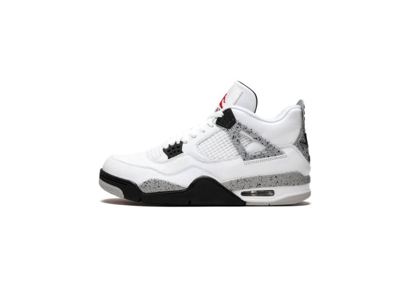 Кроссовки Nike Air Jordan 4 Retro бело-серые