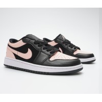 Кроссовки Nike Air Jordan 1 Low  черно-розовые