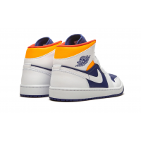Nike Air Jordan 1 Mid Royal Blue Laser Orange
