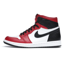 Nike Air Jordan 1 High Satin Snake красные