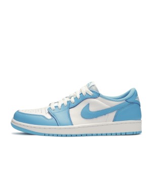Кроссовки Nike Air Jordan 1 Low бело-голубые