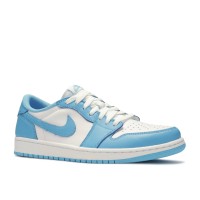 Кроссовки Nike Air Jordan 1 Low бело-голубые