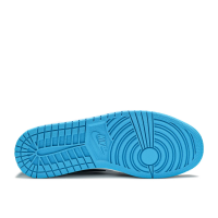 Кроссовки Nike Air Jordan 1 Low бело-черные с голубым