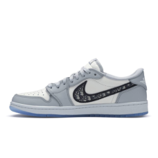 Кроссовки Nike Air Jordan (Аир Джордан) Dior Low низкие белые
