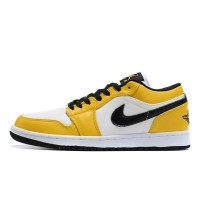 Кроссовки Nike Air Jordan 1 Low желто-белые