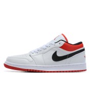 Кроссовки Nike Air Jordan 1 Low  красно-белые