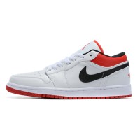 Кроссовки Nike Air Jordan 1 Low  красно-белые