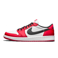 Nike Air Jordan Retro 1 Low (Белые с красным)