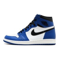 Кроссовки Nike Air Jordan (Аир Джордан) бело-синие с черным